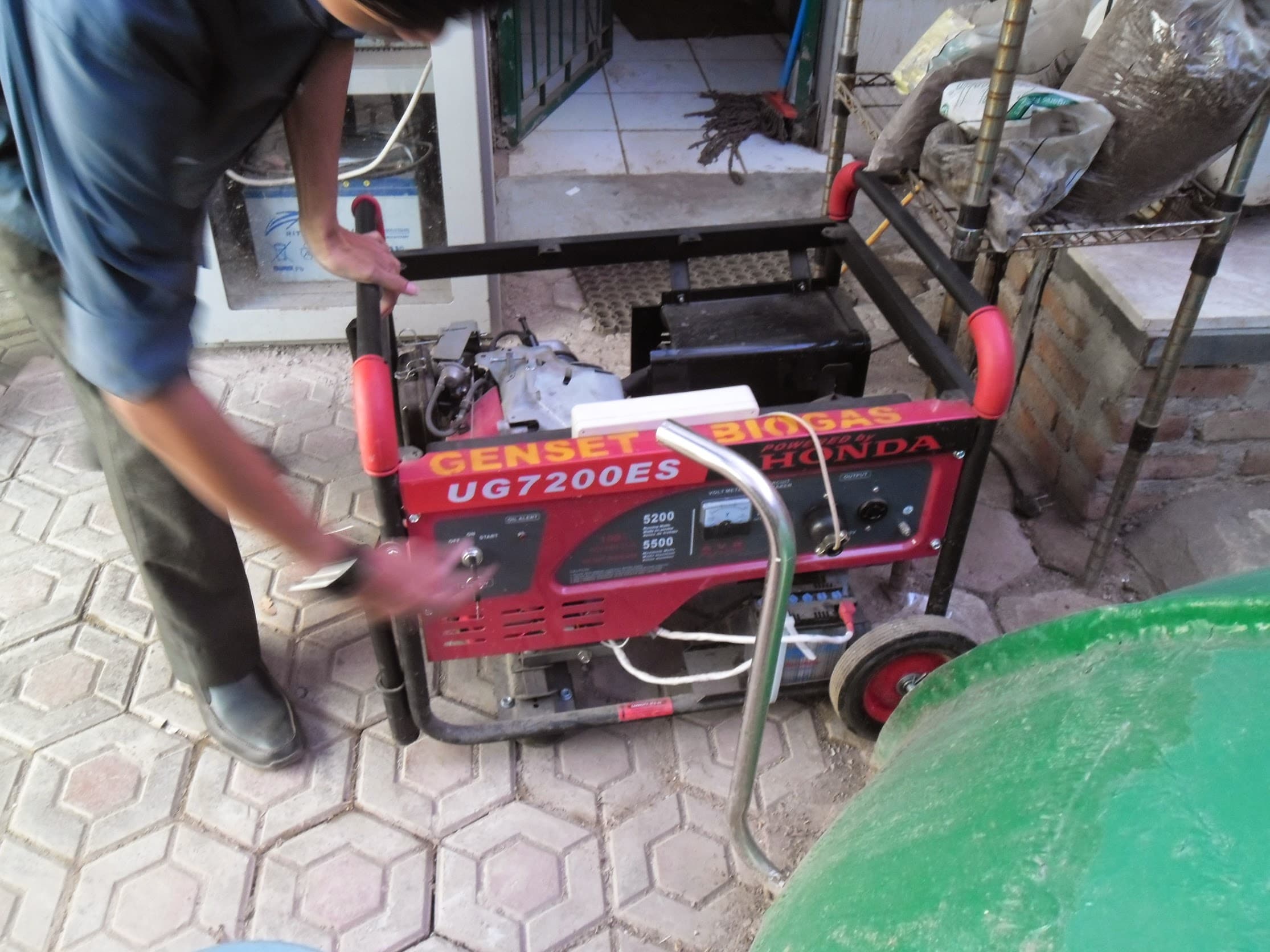 Genset biogas