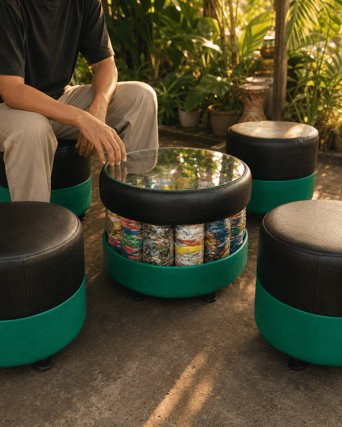 Sofa Puff Ecobrick