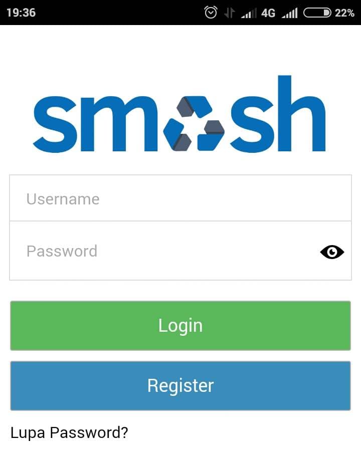 Aplikasi bank sampah SMASH