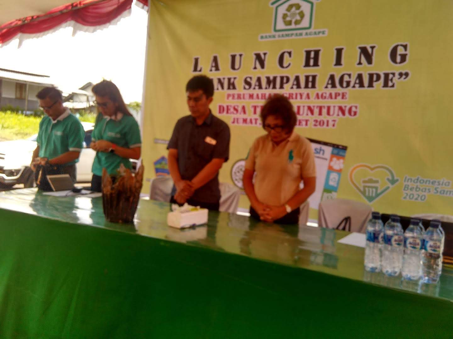 Launching bank sampah Agape