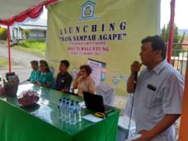 Launching bank sampah Agape