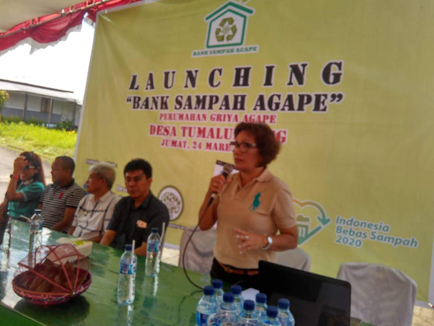 Launching bank sampah Agape