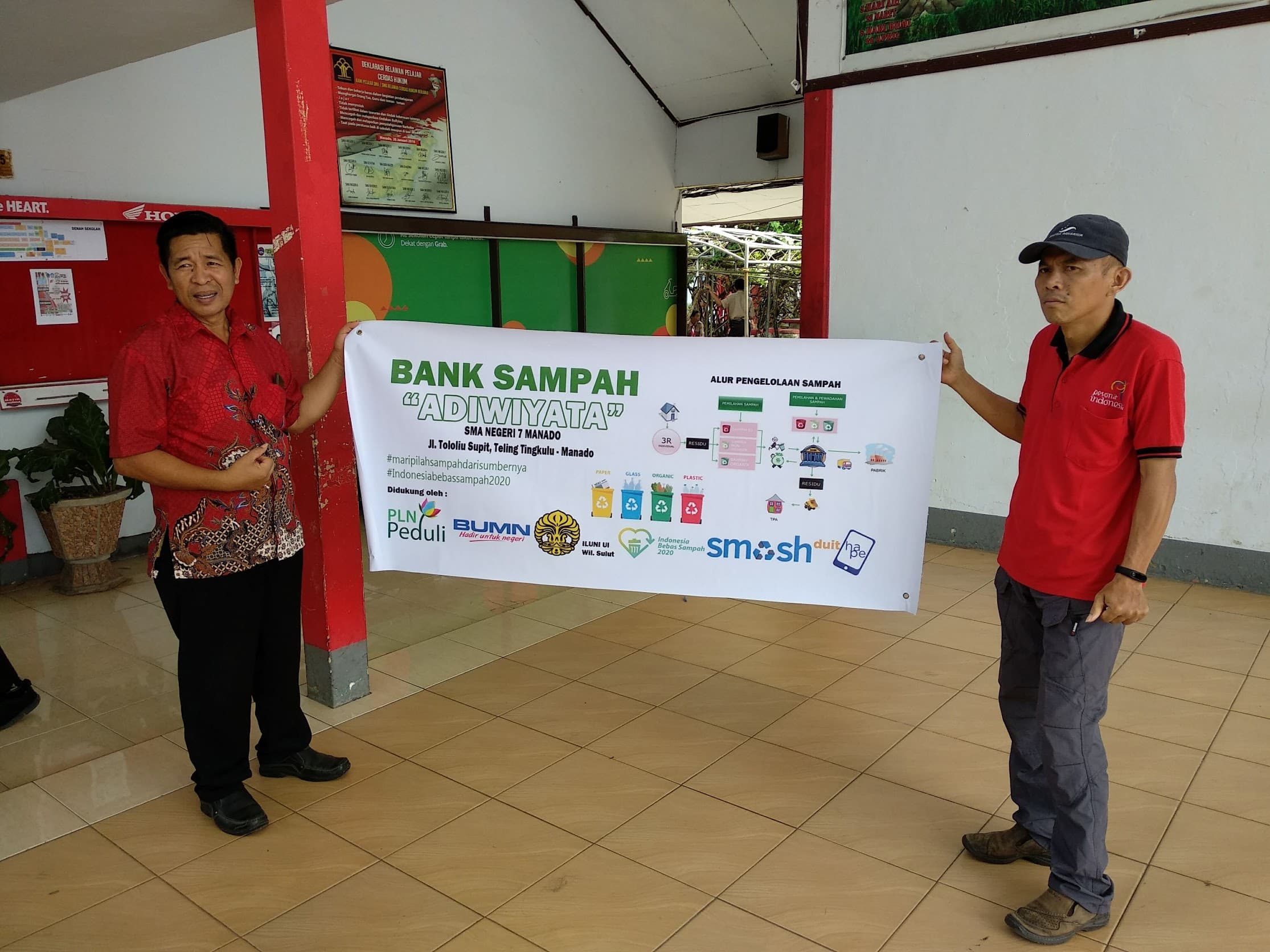 Launching bank sampah Adiwiyata SMA 7