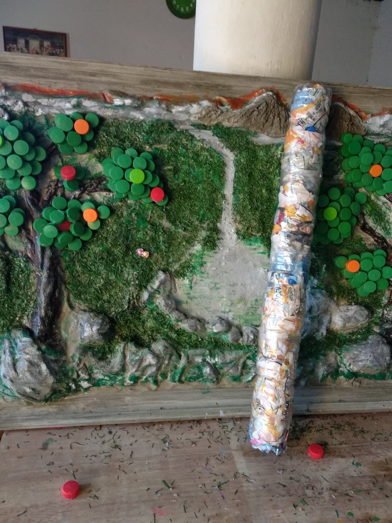 Lukisan alam dari sampah